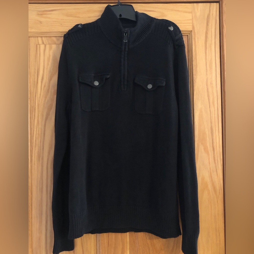 Apt 9 Men’s 1/4 Zip Sweater Black Size M